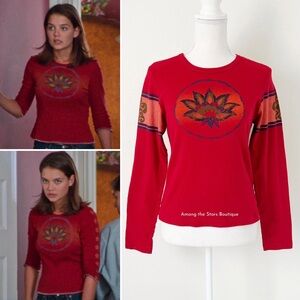 Rare Y2K Vintage Lotus Graphic Top Alt. ASO Joey + Gretchen in Dawson's Creek